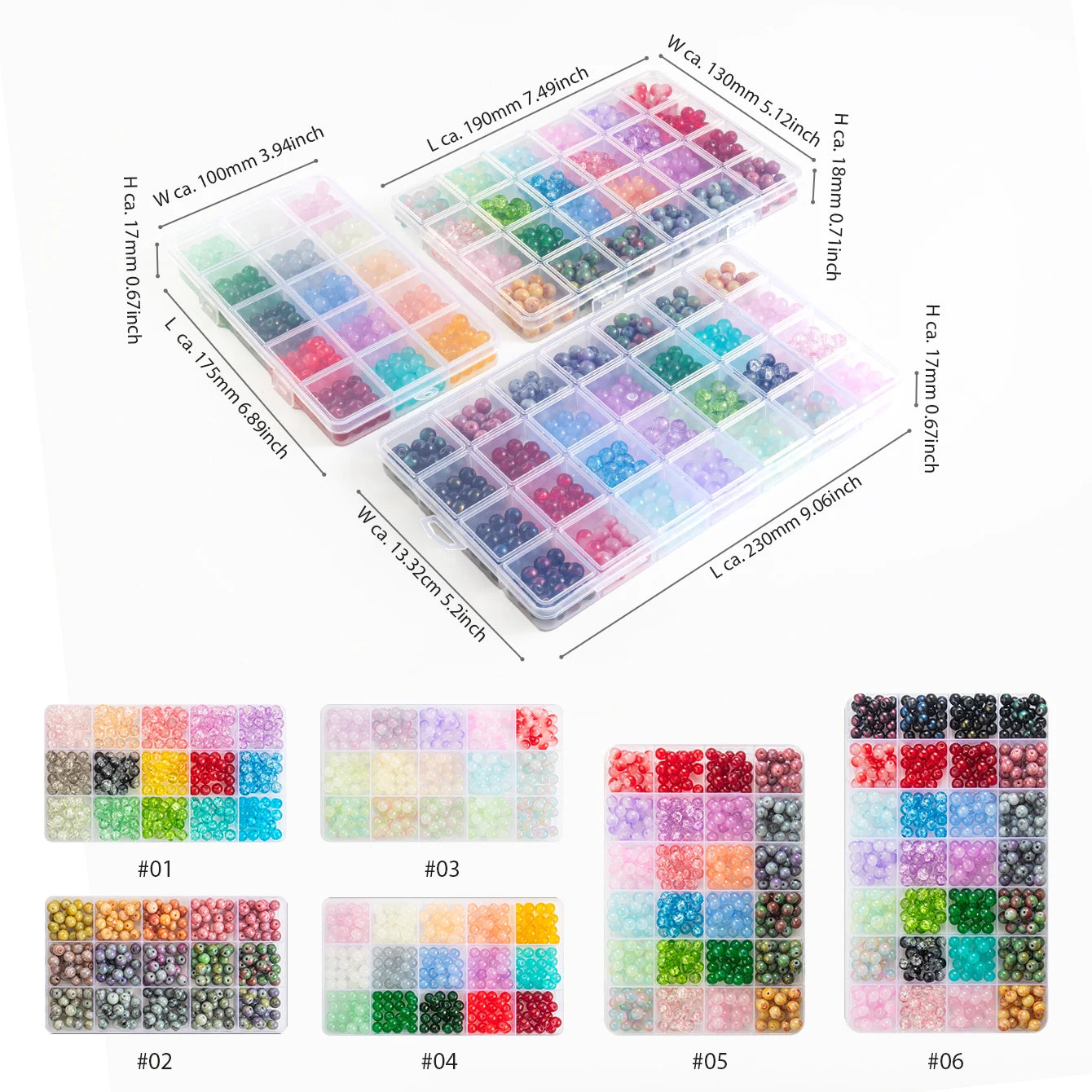 Glass Beads Bracelet Making Kits 28 Colors 8mm Crystal Beads Round Gemstone Stone Beads with Accessories for Jewelry Making DIY